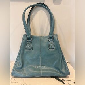 Nine & Company Teal Handbag | Vintage | Spring Bag | Leather